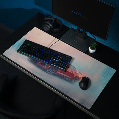 Chevrolet Camaro Inspired Crimson ZL1 Desk Mat – High-Precision XL Gaming Mousepad