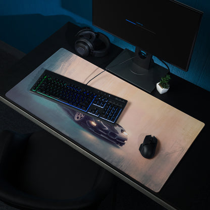 Chevrolet Corvette C5 Inspired Midnight Stealth Desk Pad – Ultra-Glide Stitched Edge Gaming Mouse Mat