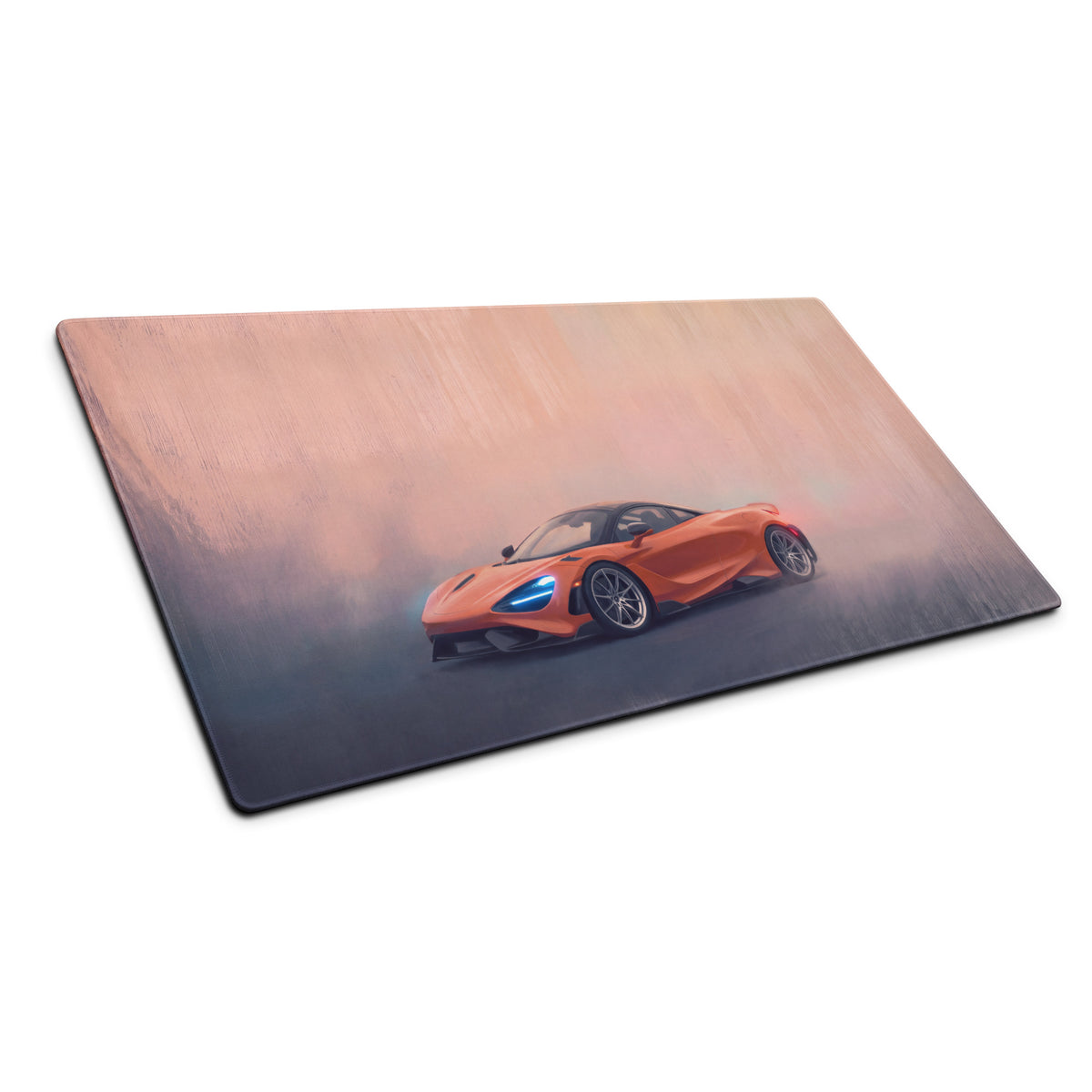 McLaren 765LT Inspired Gaming Mouse Pad – Orange Supercar Extended Desk Mat