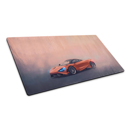 McLaren 765LT Inspired Gaming Mouse Pad – Orange Supercar Extended Desk Mat