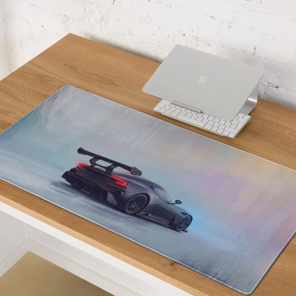 Aston Martin Vulcan Inspired Gaming Mouse Pad – Gray Supercar Extended Desk Mat