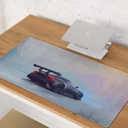 Aston Martin Vulcan Inspired Gaming Mouse Pad – Gray Supercar Extended Desk Mat