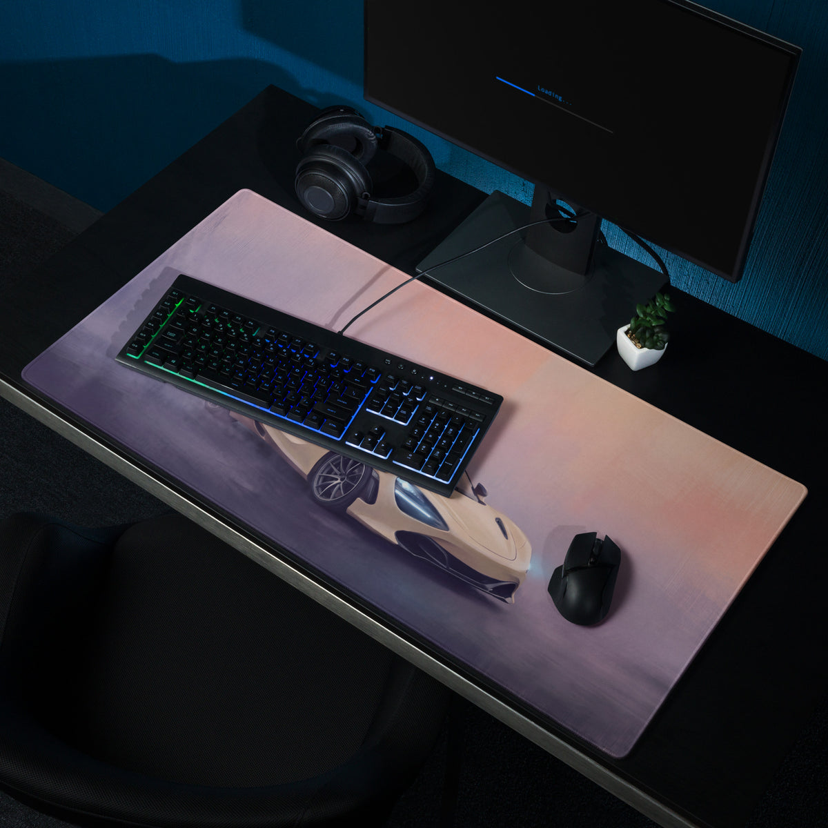 McLaren 720S Inspired Gaming Mouse Pad – Champagne Supercar Extended Desk Mat
