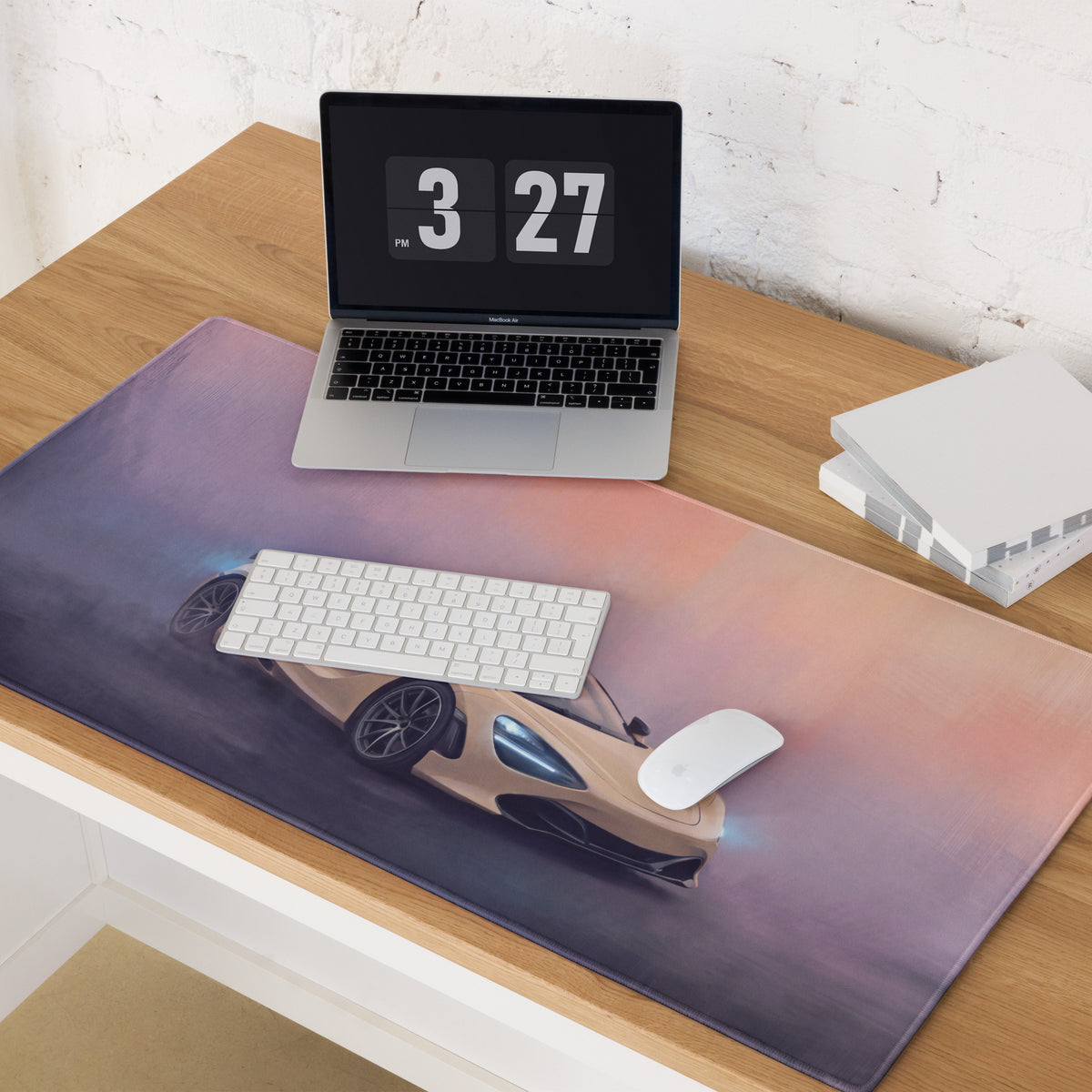 McLaren 720S Inspired Gaming Mouse Pad – Champagne Supercar Extended Desk Mat