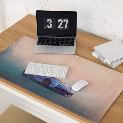 Ferrari 296 GTB Inspired Gaming Mouse Pad – Blue Supercar Extended Desk Mat