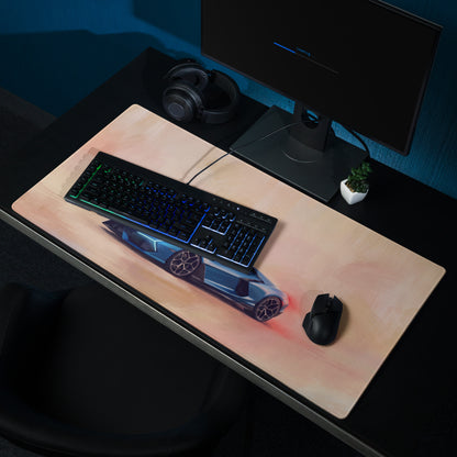 Lamborghini Revuelto Inspired Gaming Mouse Pad – Blue Supercar Extended Desk Mat