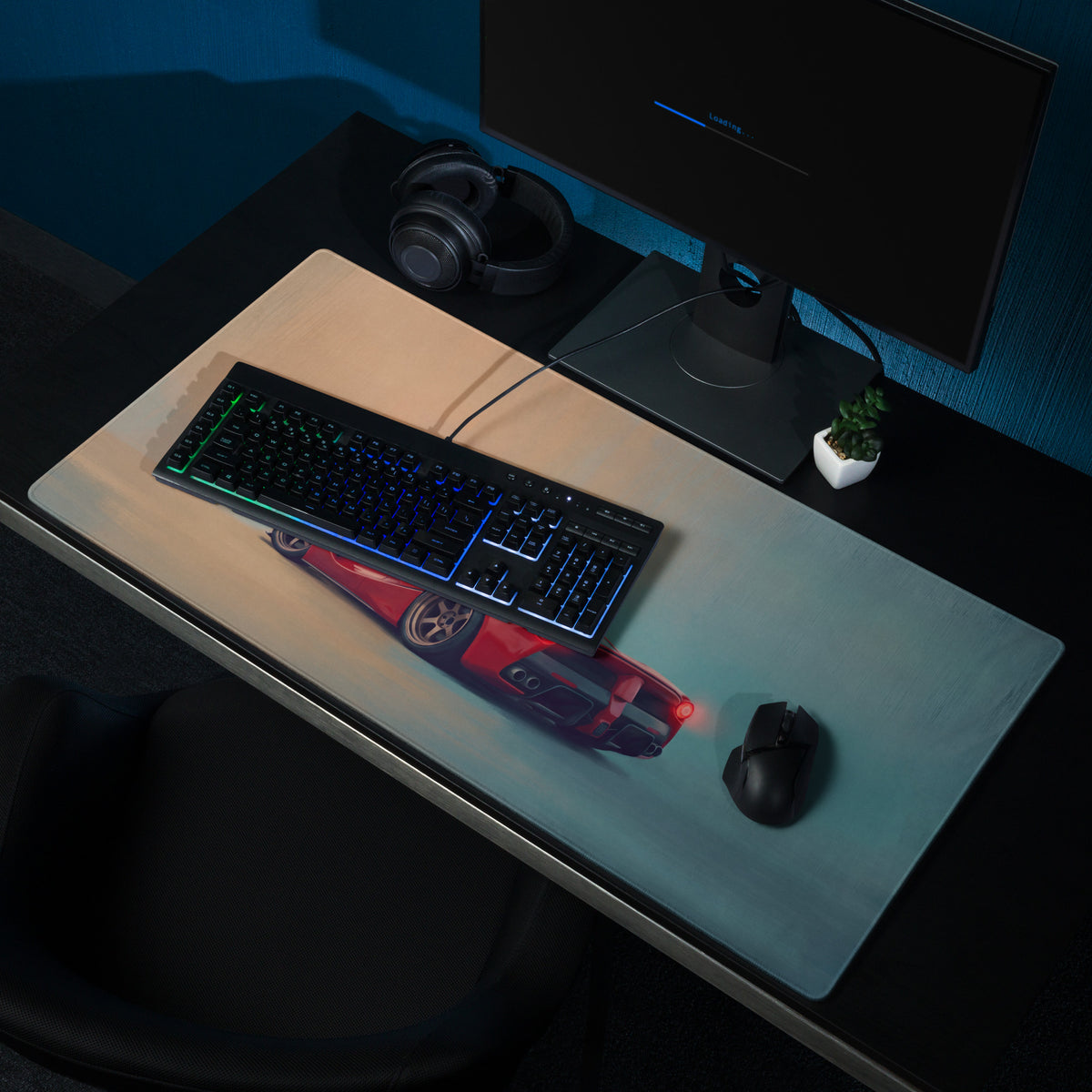 Ferrari Enzo Inspired on TE37 Gaming Mouse Pad – Red Supercar Extended Desk Mat