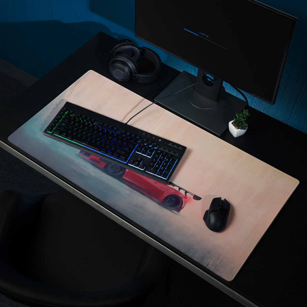 Ferrari 458 Italia GT3 Inspired Gaming Mouse Pad – Red Race Car Extended Desk Mat