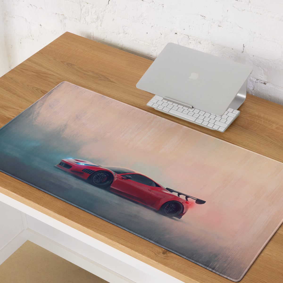 Ferrari 458 Italia GT3 Inspired Gaming Mouse Pad – Red Race Car Extended Desk Mat