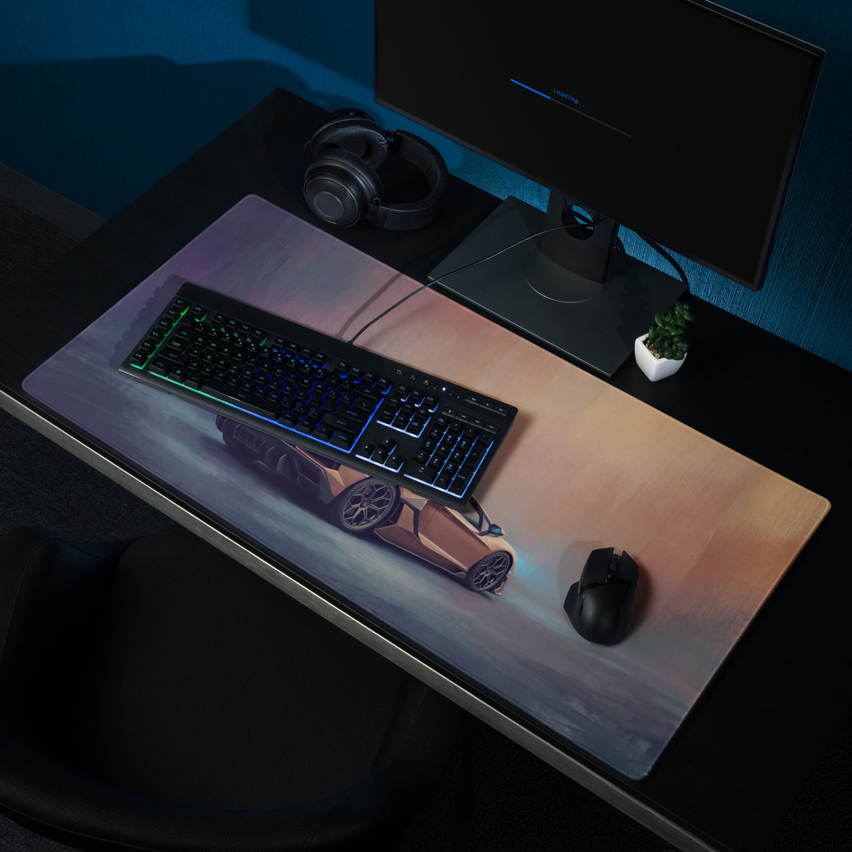 Lamborghini Aventador SVJ Inspired Gaming Mouse Pad – Bronze Supercar Extended Desk Mat
