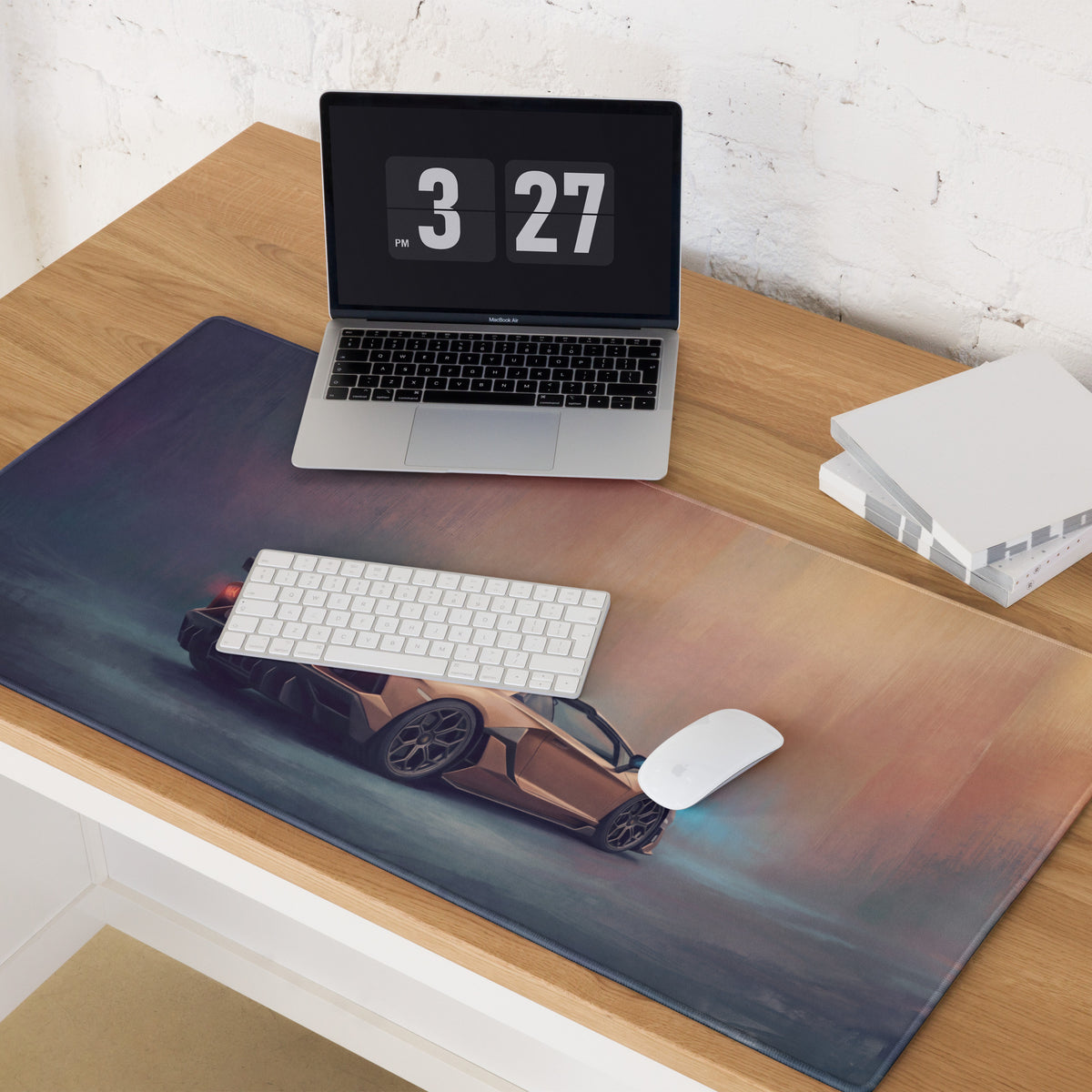 Lamborghini Aventador SVJ Inspired Gaming Mouse Pad – Bronze Supercar Extended Desk Mat