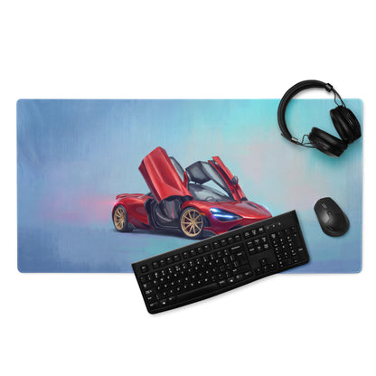 McLaren P1 Inspired Gaming Mouse Pad – Red Hypercar Extended Desk Mat