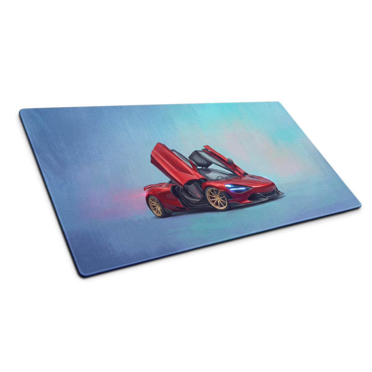 McLaren P1 Inspired Gaming Mouse Pad – Red Hypercar Extended Desk Mat
