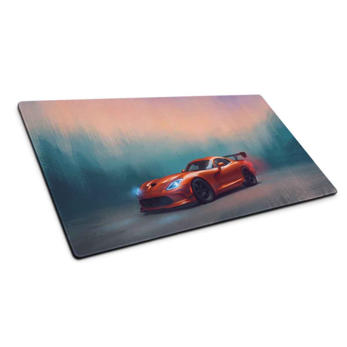 Dodge Viper ACR Inspired Gaming Mouse Pad – Orange Track Car Extended Desk Mat