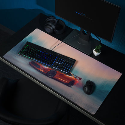 Dodge Viper ACR Inspired Gaming Mouse Pad – Orange Track Car Extended Desk Mat