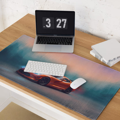Dodge Viper ACR Inspired Gaming Mouse Pad – Orange Track Car Extended Desk Mat