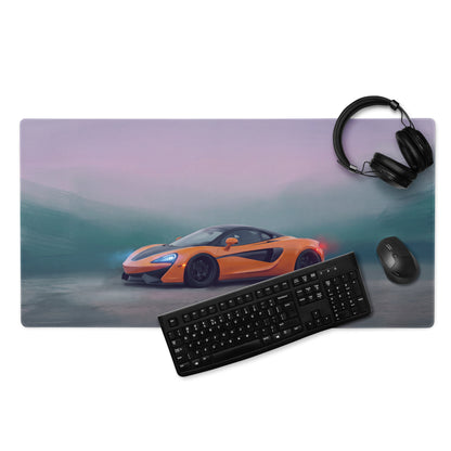 McLaren 570S Inspired Gaming Mouse Pad – Orange Supercar Extended Desk Mat