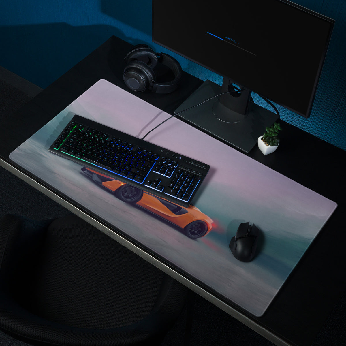 McLaren 570S Inspired Gaming Mouse Pad – Orange Supercar Extended Desk Mat