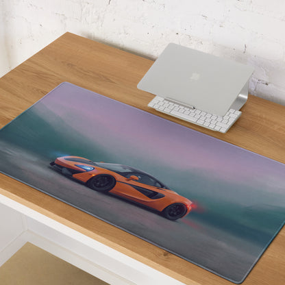 McLaren 570S Inspired Gaming Mouse Pad – Orange Supercar Extended Desk Mat