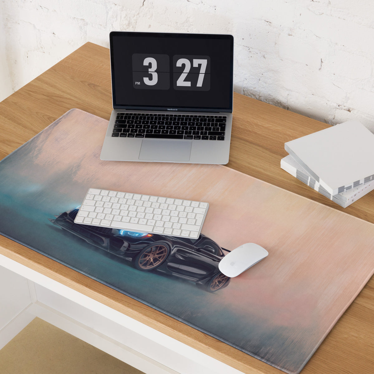 Mercedes-AMG GT3 Inspired Gaming Mouse Pad – Black Race Car Extended Desk Mat