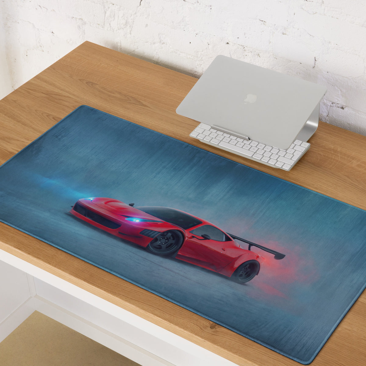 Ferrari 458 Italia GT3 Inspired Gaming Mouse Pad – Red Race Car Extended Desk Mat