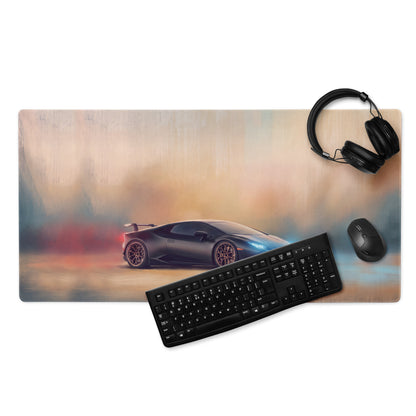Lamborghini Huracán Inspired Gaming Mouse Pad – Black Supercar Extended Desk Mat