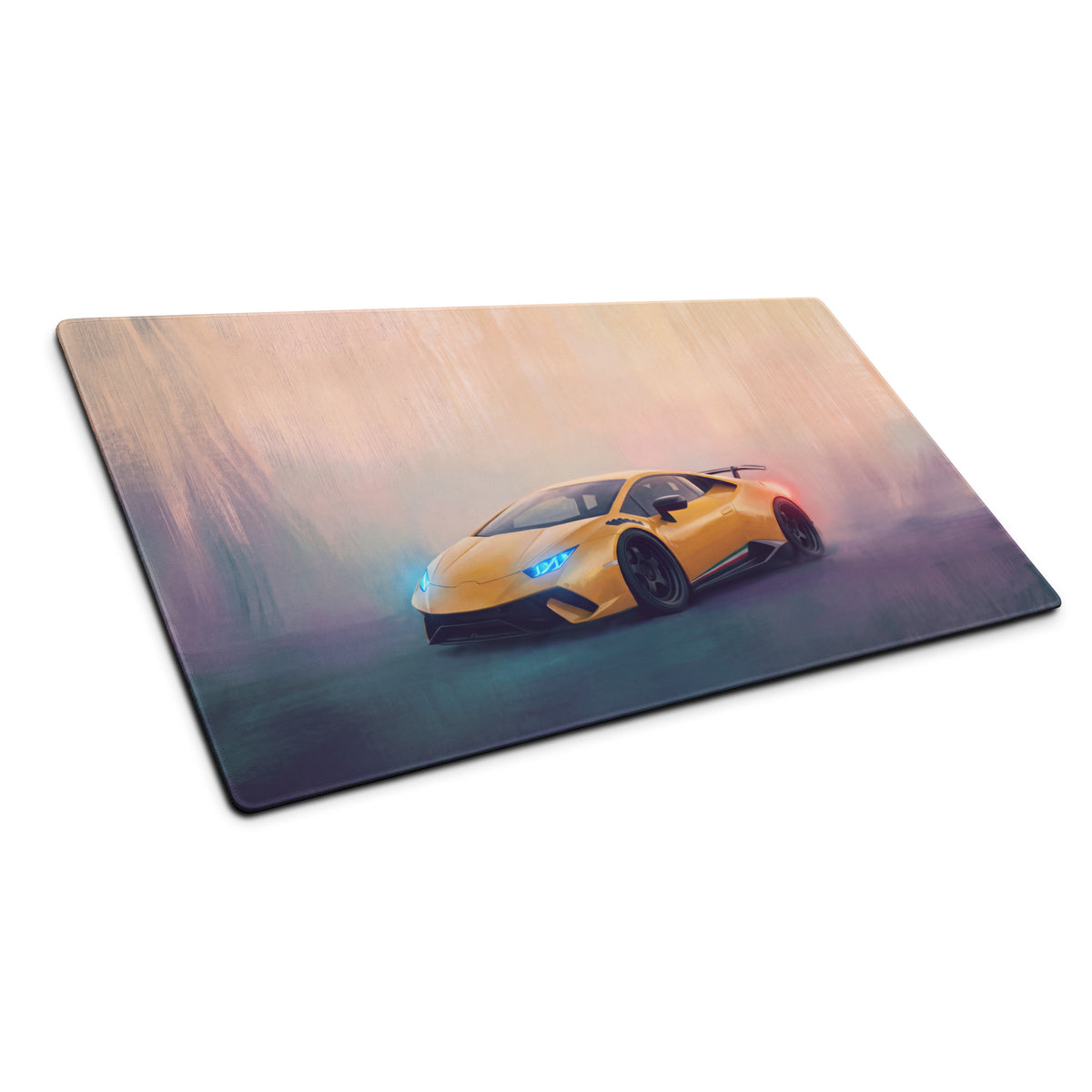 Lamborghini Huracán Inspired Gaming Mouse Pad – Yellow Supercar Extended Desk Mat