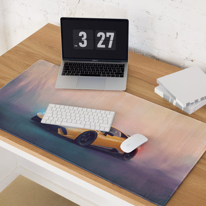 Lamborghini Huracán Inspired Gaming Mouse Pad – Yellow Supercar Extended Desk Mat