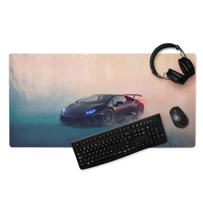 Lamborghini Huracán Inspired Gaming Mouse Pad – Black Supercar Extended Desk Mat