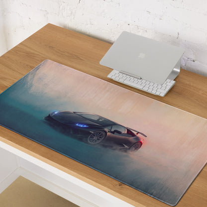 Lamborghini Huracán Inspired Gaming Mouse Pad – Black Supercar Extended Desk Mat
