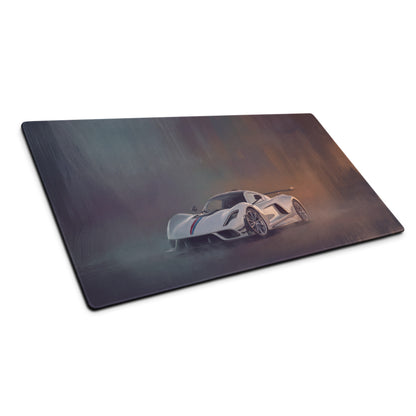 Hennessey Venom F5 Inspired Gaming Mouse Pad – White Hypercar Extended Desk Mat