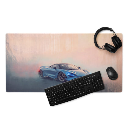 McLaren 720S Inspired Gaming Mouse Pad – Blue Supercar Extended Desk Mat