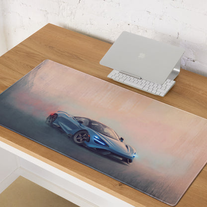 McLaren 720S Inspired Gaming Mouse Pad – Blue Supercar Extended Desk Mat