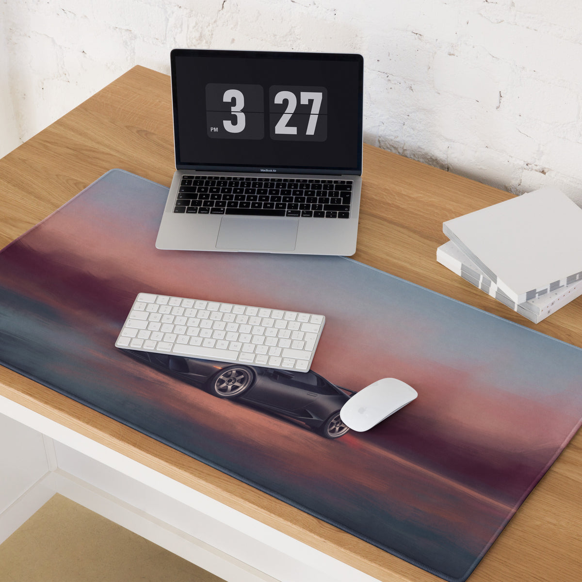 Lamborghini Huracán Inspired Gaming Mouse Pad – Black Supercar Extended Desk Mat