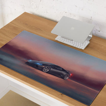 Lamborghini Huracán Inspired Gaming Mouse Pad – Black Supercar Extended Desk Mat