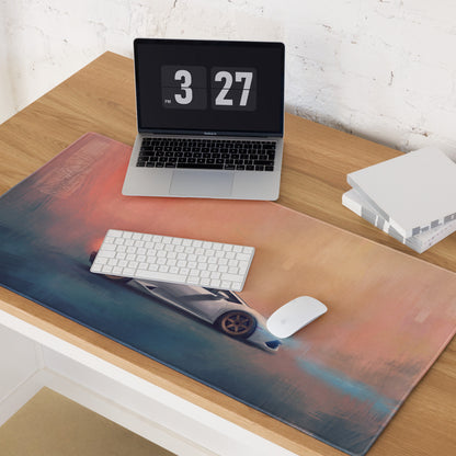 Lamborghini Huracán Inspired Gaming Mouse Pad – White Supercar Extended Desk Mat