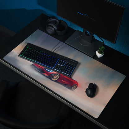 McLaren 720S Inspired Gaming Mouse Pad – Red Supercar Extended Desk Mat