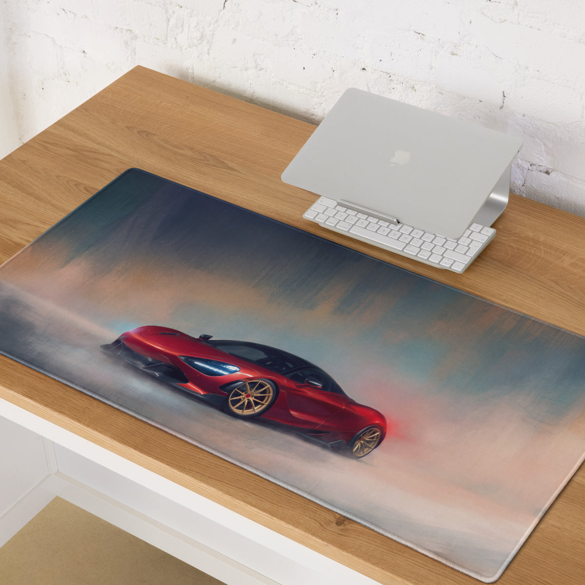McLaren 720S Inspired Gaming Mouse Pad – Red Supercar Extended Desk Mat