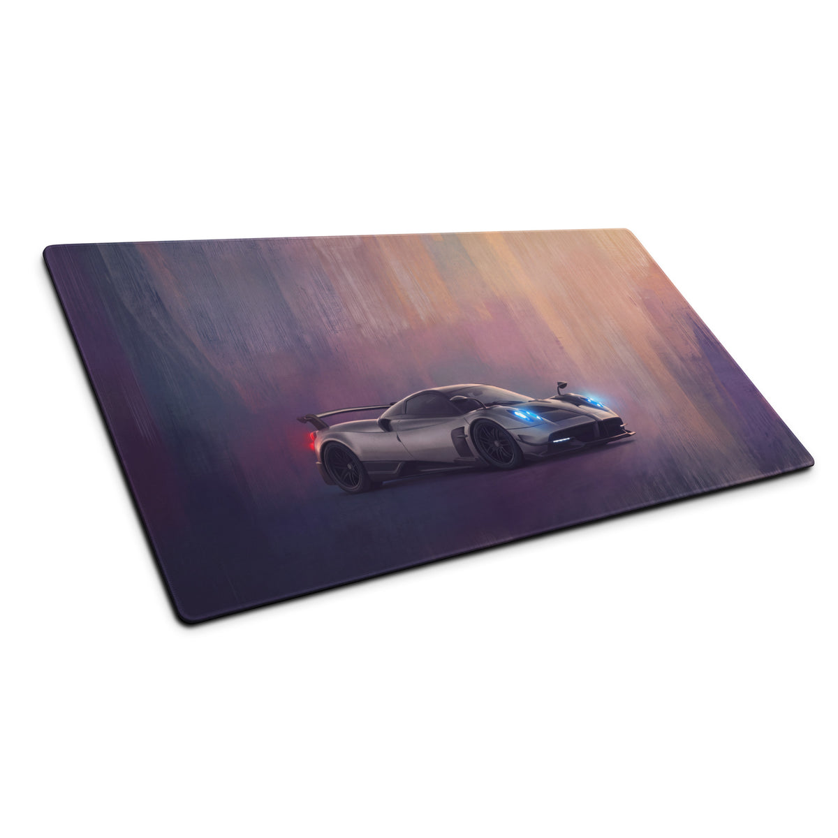 Pagani Huayra Inspired Gaming Mouse Pad – Silver Hypercar Extended Desk Mat
