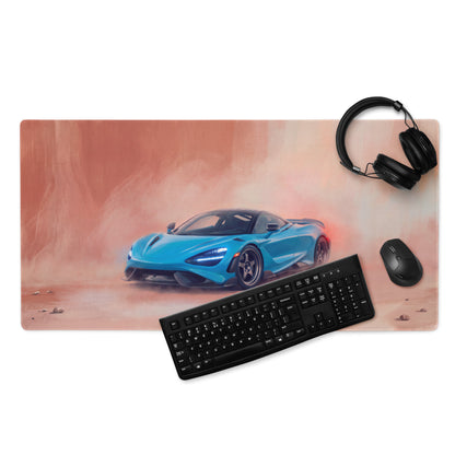 McLaren 720S Inspired Gaming Mouse Pad – Blue Supercar Extended Desk Mat