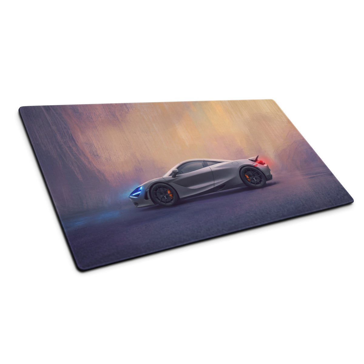 McLaren 720S Inspired Gaming Mouse Pad – Silver Supercar Extended Desk Mat