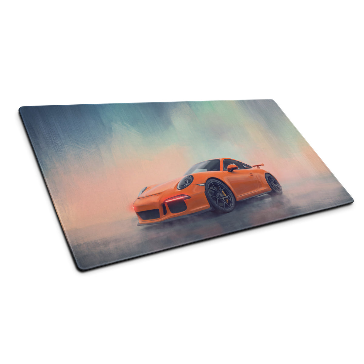 Porsche 911 GT3 RS Inspired Gaming Mouse Pad – Orange Race Car Extended Desk Mat