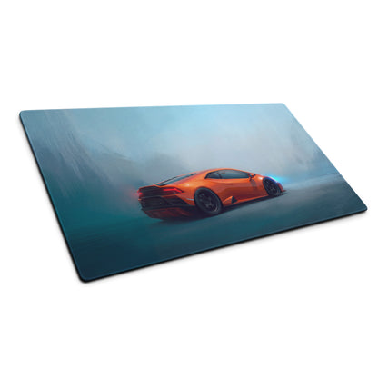 Lamborghini Huracán Inspired Gaming Mouse Pad – Orange Supercar Extended Desk Mat