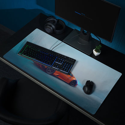 Lamborghini Huracán Inspired Gaming Mouse Pad – Orange Supercar Extended Desk Mat