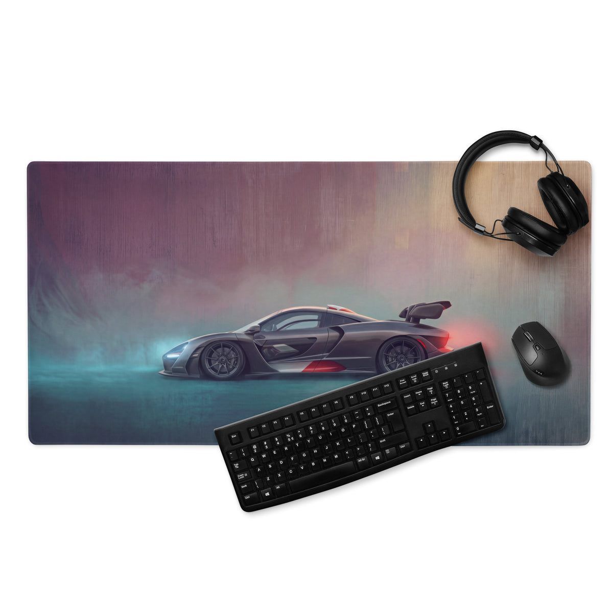 McLaren Senna Inspired Gaming Mouse Pad – Black Hypercar Extended Desk Mat