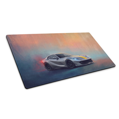 Ferrari 812 Competizione Inspired Gaming Mousepad – Premium Desk Mat & Car Art Setup