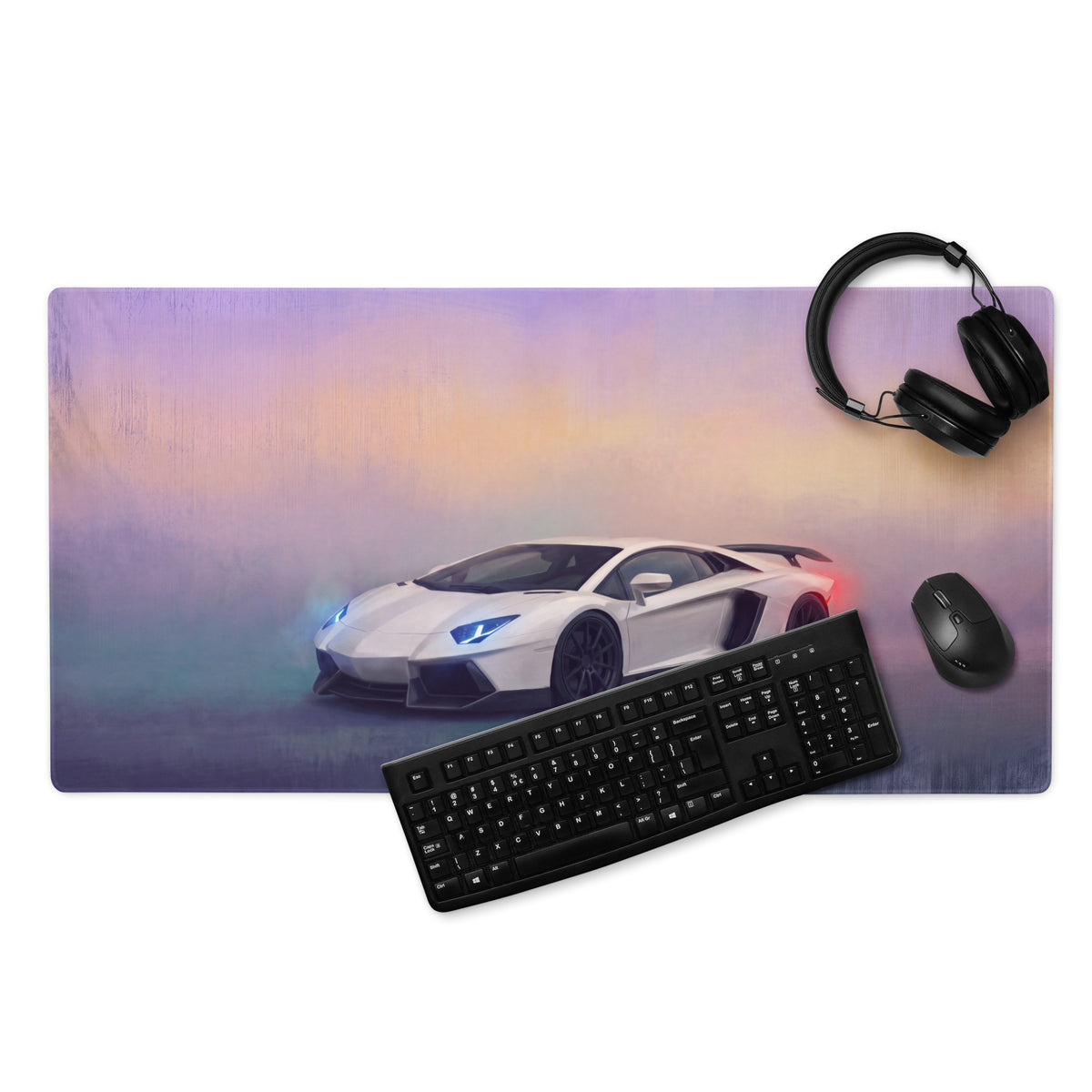 Lamborghini Aventador SVJ Inspired Non-Slip Desk Mat – Precision Control XL Gaming Mousepad