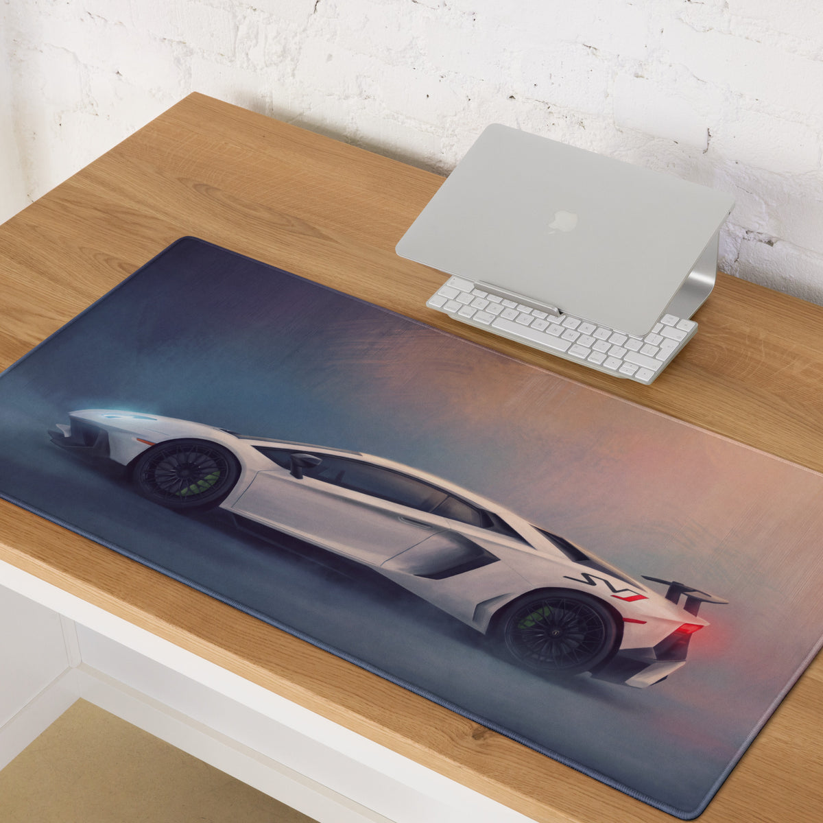 Lamborghini Aventador SVJ Inspired Supercar Desk Pad – Smooth Surface Gaming Mouse Mat