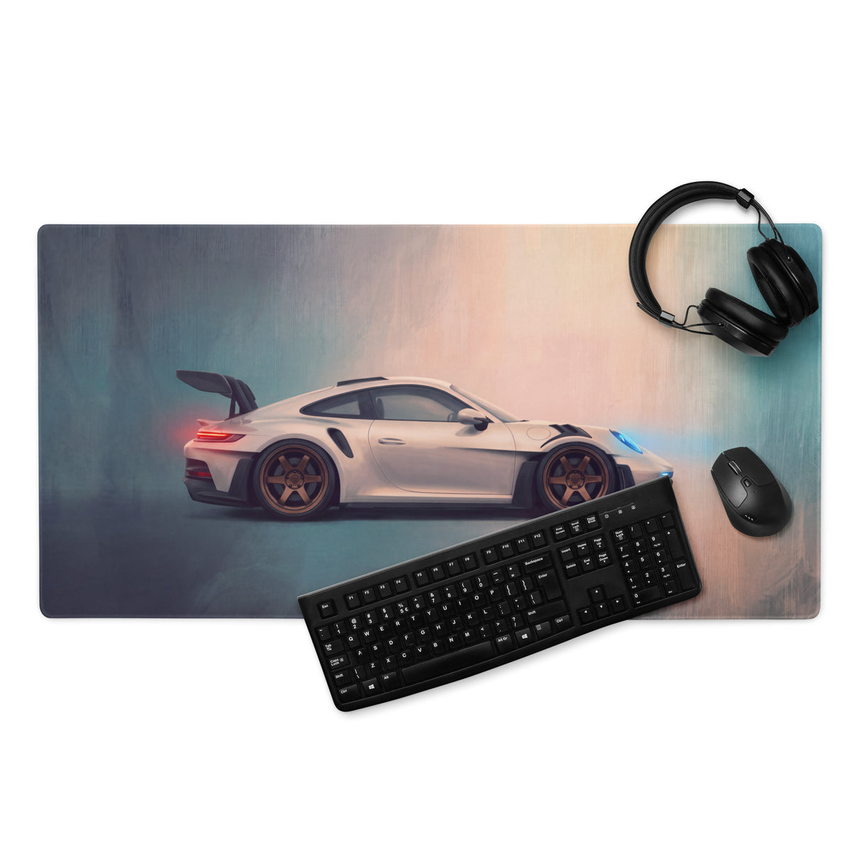 Porsche 911 GT3 RS Inspired Extended Mousepad – High-Performance Automotive Desk Mat