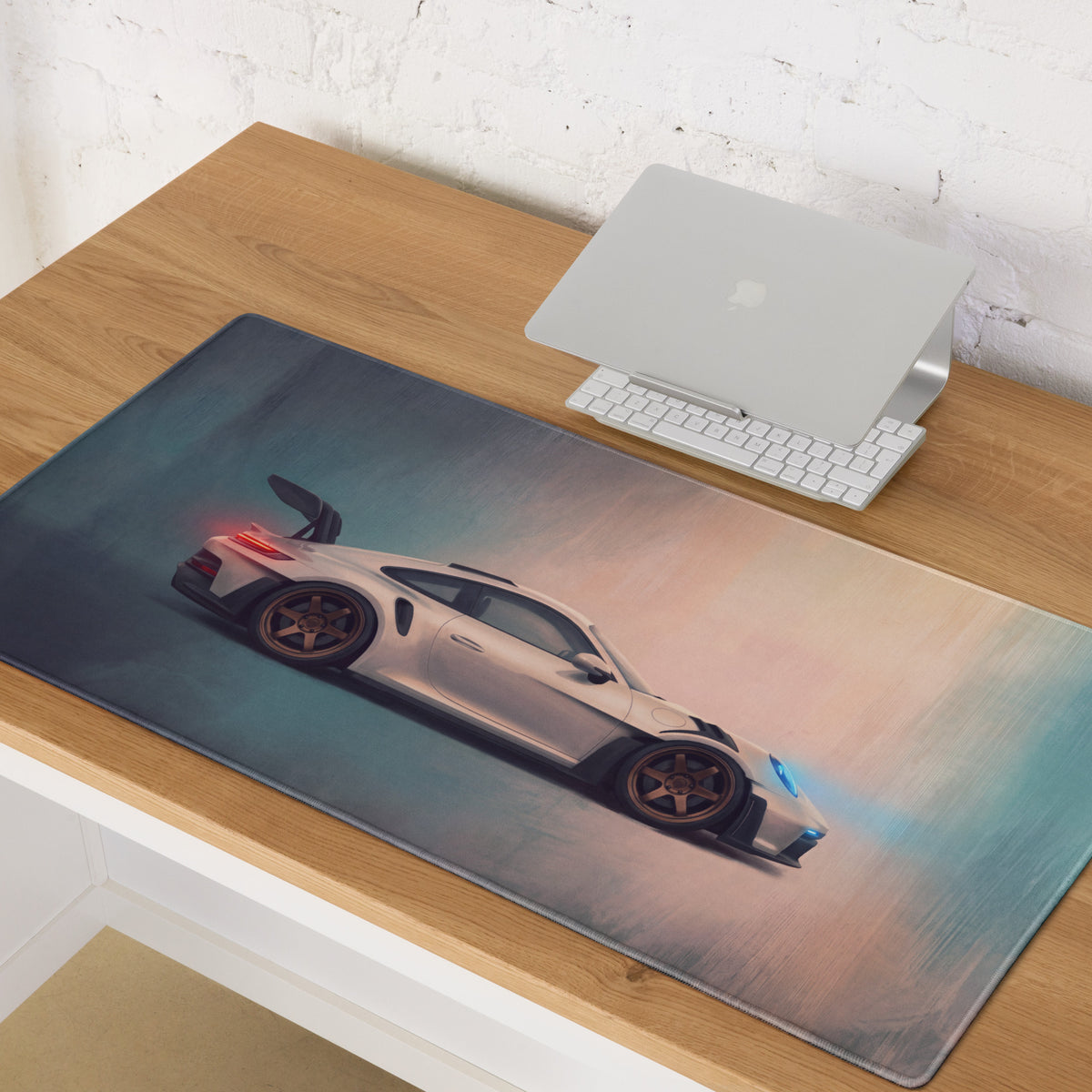 Porsche 911 GT3 RS Inspired Extended Mousepad – High-Performance Automotive Desk Mat